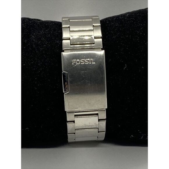 Fossil BQ1299 Men's Silver Stainless Steel Analog Dial Quartz Genuine Watch EY73 - Picture 6 of 12